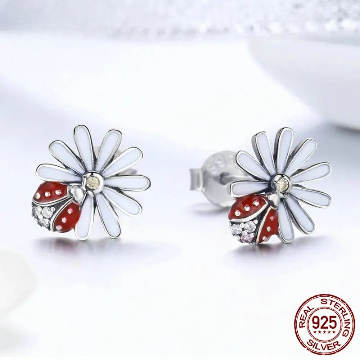 Chrysanthemum earrings